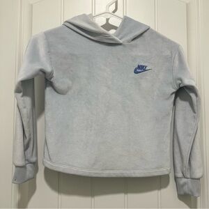Nike Girl’s Light Blue Fuzzy Pullover Hoodie Size 5-6
